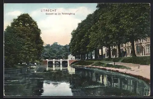 AK Utrecht, Gezicht op de Tolsteegbrug