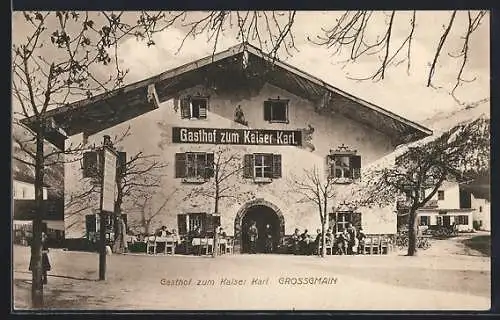 AK Grossgmain, Gasthof zum Kaiser Karl