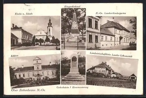 AK Ober-Siebenbrunn, Landes-Kindergarten, Landwirtschaftliche Landes-Lehranstalt