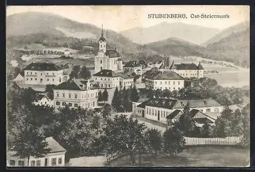 AK Stubenberg /Ost-Steiermark, Ortsansicht aus der Vogelschau