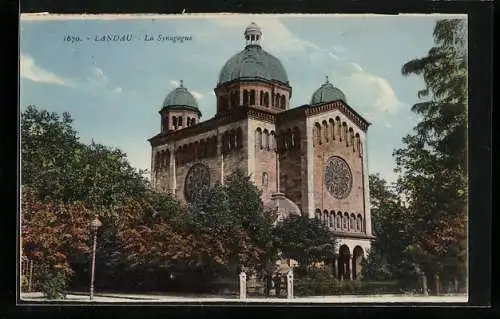 AK Landau / Pfalz, La Synagogue