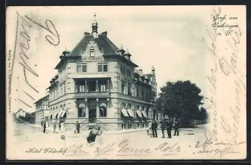 AK Vaihingen a. F., Hotel Filderhof mit Strassen