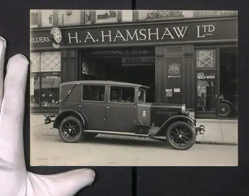 Fotografie unbekannter Fotograf, Ansicht Leicester, Auto Hispano Suiza, Hamshaw LTD Auto-Handlung 37 Humberstone Gate