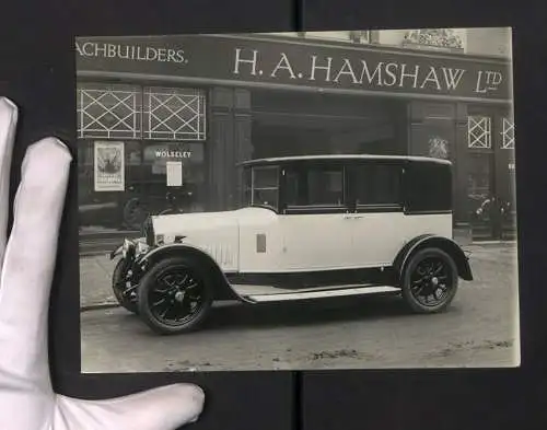 Fotografie unbekannter Fotograf, Ansicht Leicester, Auto Humber, Hamshaw LTD Auto-Handlung 37 Humberstone Gate