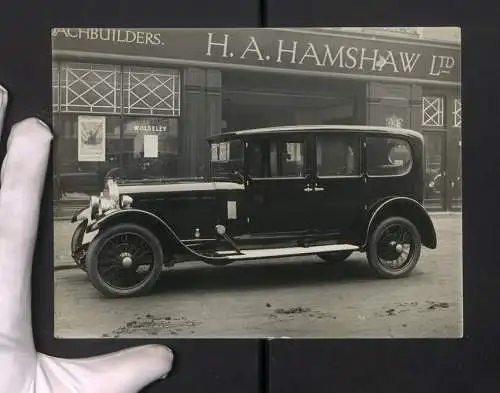 Fotografie unbekannter Fotograf, Ansicht Leicester, Auto Sunbeam, Hamshaw LTD Auto-Handlung 37 Humberstone Gate