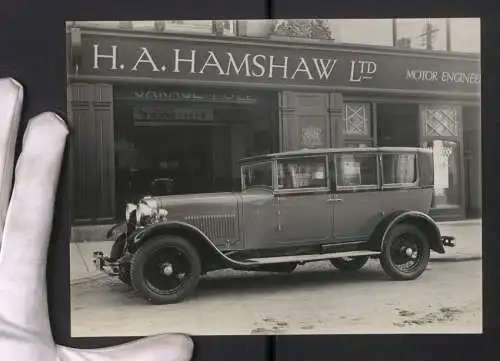 Fotografie unbekannter Fotograf, Ansicht Leicester, Auto Sunbeam, Hamshaw LTD Auto-Handlung 37 Humberstone Gate