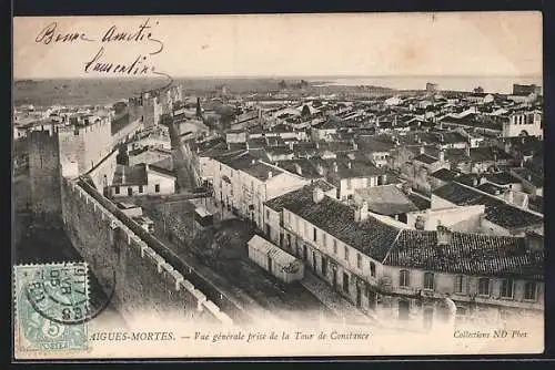 AK Aigues-Mortes, Vue générale prise de la Tour de Constance