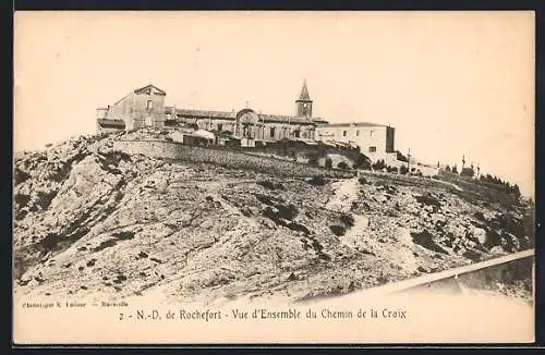 AK Rochefort, N.-D. de Rochefort, Vue d`Ensemble du Chemin de la Croix