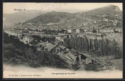 AK Bessèges, Vue générale du Travers