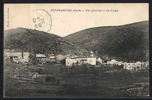 AK Générargues, Vue générale et les Écoles