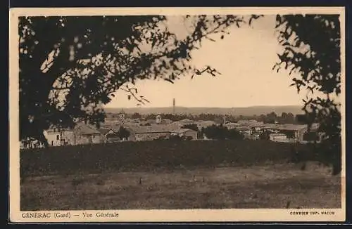 AK Générac (Gard), Vue Générale