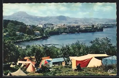 AK Handaye, Frontiére Franco-Espagnole, La Baie et vue vers l`Espagne