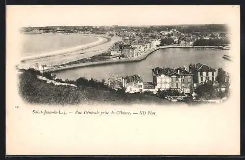 AK Saint-Jean-de-Luz, Vue Générale prise de Ciboure