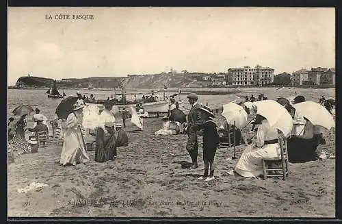 AK Saint-Jean-de-Luz, La Côte basque, Les Bains de Mer et la Plage