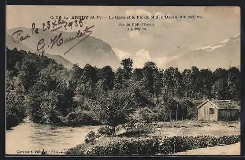 AK Arudy /B.-P., Le Gave et le Pic du Midi d`Ossau