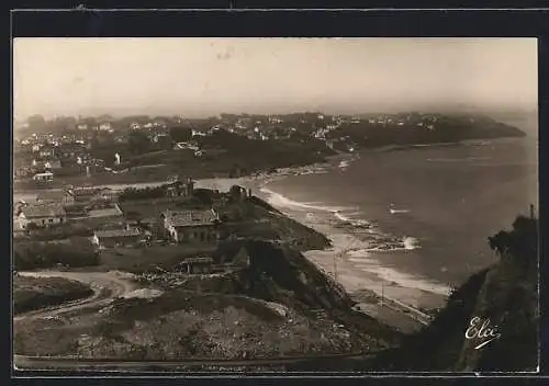 AK Bidart /B.-P., La Plage et la Côte vers l`Espagne