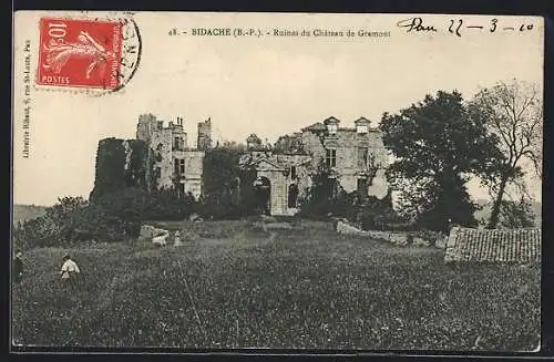 AK Bidache /B.-P., Ruines du Château de Gramont