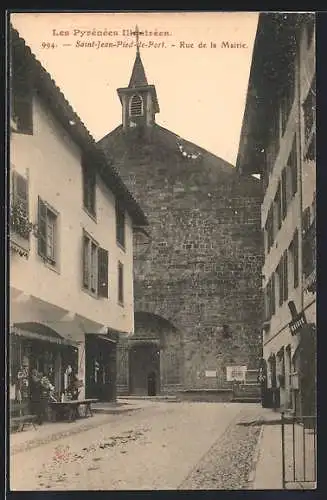 AK Saint-Jean-Pied-de-Port, Les Pyrénées Illustrées, Rue de la Mairie