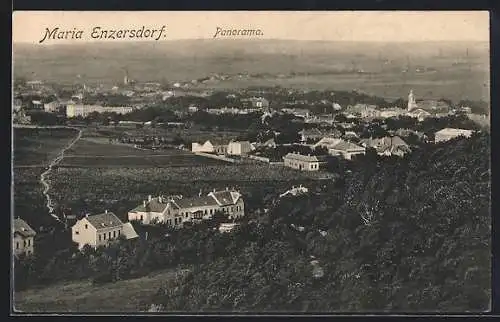 AK Maria Enzersdorf, Panorama von oben