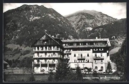 AK Hofgastein, Blick auf das Grand Hotel