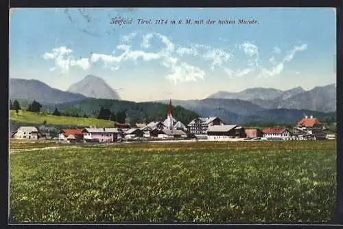 AK Seefeld /Tirol, Panorama mit der hohen Munde