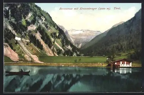 AK Brenner, Brennersee, Partie mit Kraxentrager