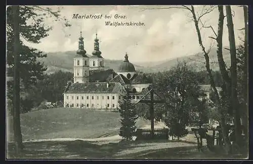 AK Graz, Wallfahrtskirche Mariatrost mit Umgebung