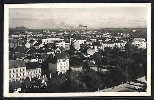 AK St. Pölten /N. D., Ortsansicht aus der Vogelschau