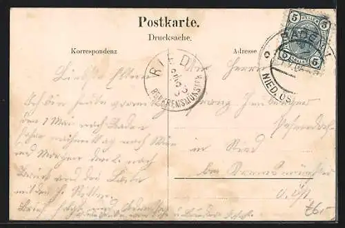 AK Baden, Panorama der Ortschaft