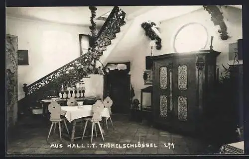 AK Hall i. T., Trömelschlössel, Treppenhaus