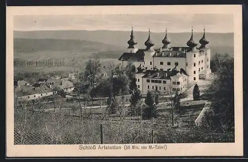 AK Artstetten-Pöbring, Blick auf das Schloss