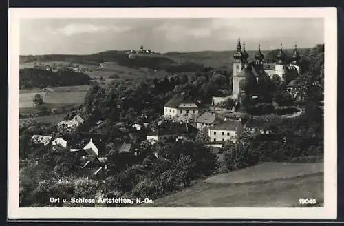 AK Artstetten /N.-Oe., Ort und Schloss aus der Vogelschau