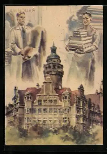 AK Erste Leipziger Friedens-Messe, DDR-Propaganda