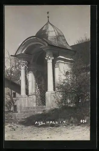 Foto-AK A. Stockhammer: Hall i. T., Kapelle am Weg