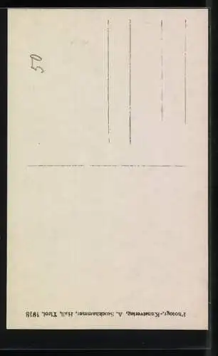 Foto-AK A. Stockhammer: Innsbruck, Wilten, Stift, Ritterfigur