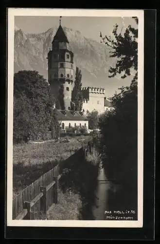 Foto-AK A. Stockhammer: Hall i. T., Münzerturm