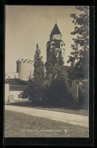 Foto-AK A. Stockhammer: Hall i. T., Münzerturm