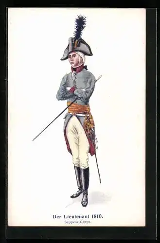 AK Der Lieutenant 1810, Sappeur-Corps in Uniform