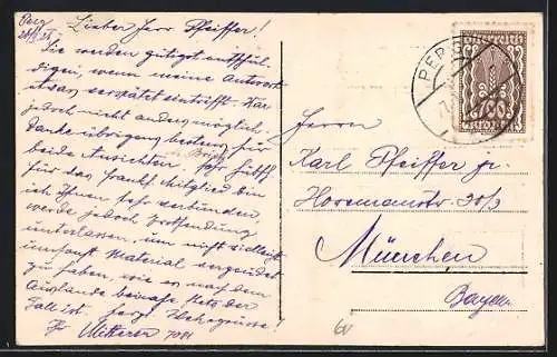 AK Wallsee a. d. Donau, Teilansicht mit Kirche