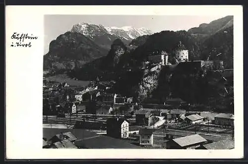 AK Kufstein, die Burg über der Stadt