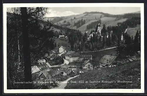 AK St. Kathrein am Hauenstein, Rosegger`s Waldheimat