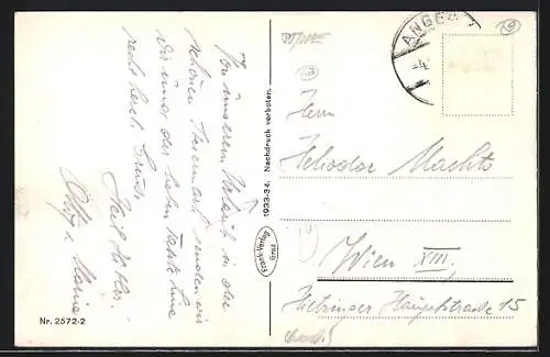 AK Anger /Oststeiermark, Teilansicht mit Kirche