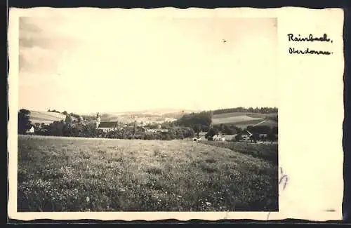 AK Rainbach /Oberdonau, Ortspartie mit Kirche