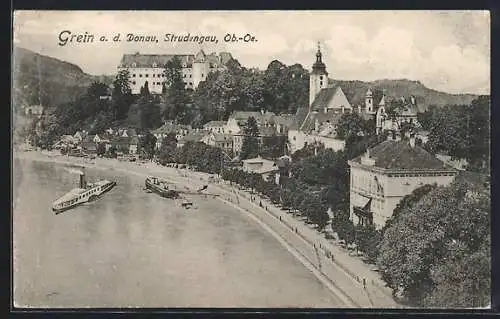 AK Grein a. d. Donau, Totalansicht