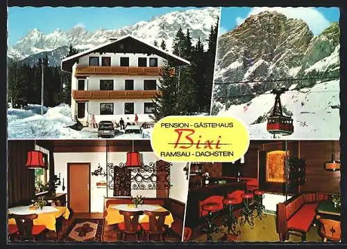 AK Ramsau am Dachstein, Pension-Gästehaus Bixi im Schnee, Innenansichten