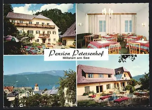 AK Millstatt am See, Pension Petesenhof, Innenansicht, Garten