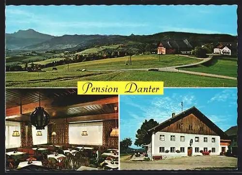 AK St. Georgen im Attergau, Ansichten der Pension Danter