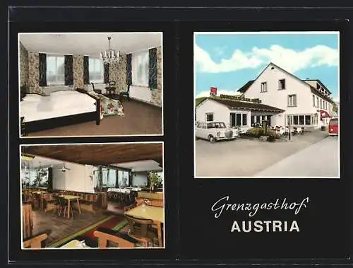 AK Bregenz /Hörbranz, Grenzgasthof Austria, Seestrasse 5, Innenansicht