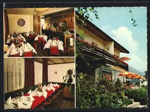 AK Satteins /Vorarlberg, Speiserestaurant Römerstube, Innenansichten