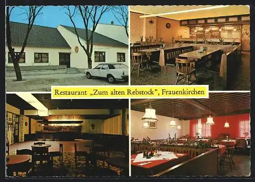 AK Frauenkirchen, Restaurant Zum alten Rebstock, Franziskanerstrasse 23, Innenansichten